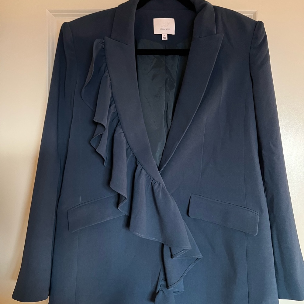 Cinq a Sept Ruffle Lapel Blazer - BNWOT
